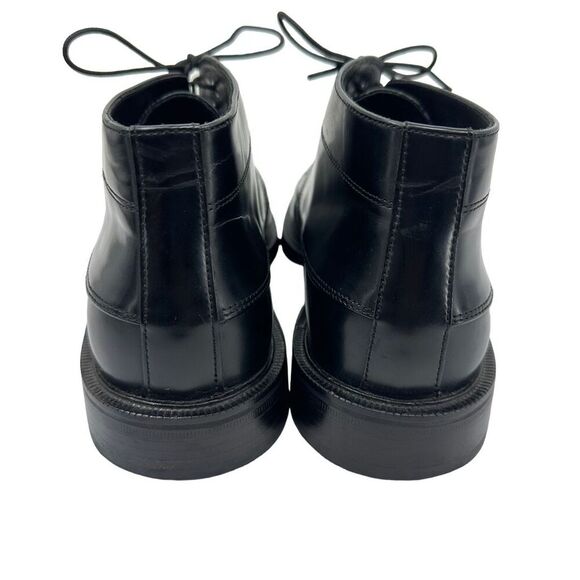 Cole Haan Mens Ankle Boots Black Leather Lace Up Round Moc Toe Chukka 8.5 M - Picture 2 of 10